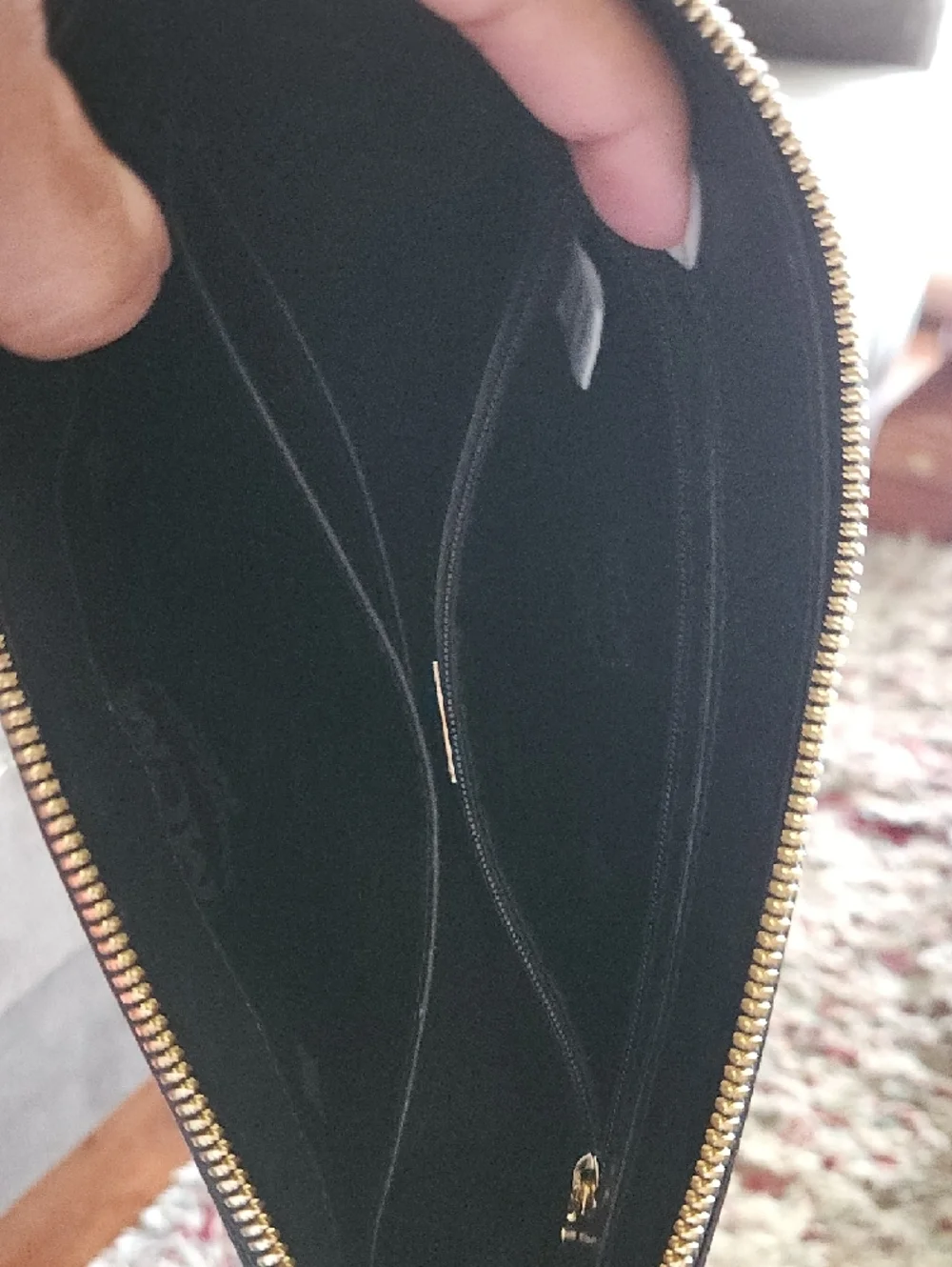 MCM Patent Leather bag with Gold hardware